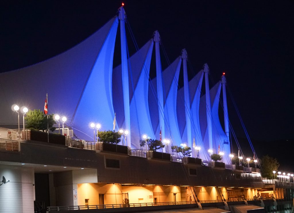 Sails of Canada Place in Vancouver BC