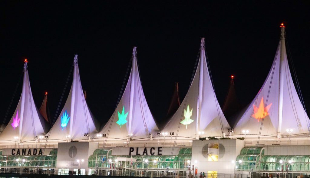 Sails of Canada Place in Vancouver BC
