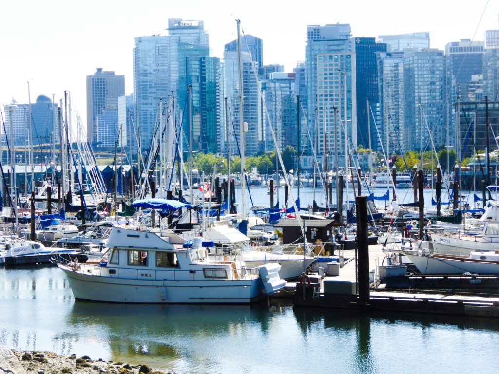 Boats and Buildings -- View from Vancouver Seawall