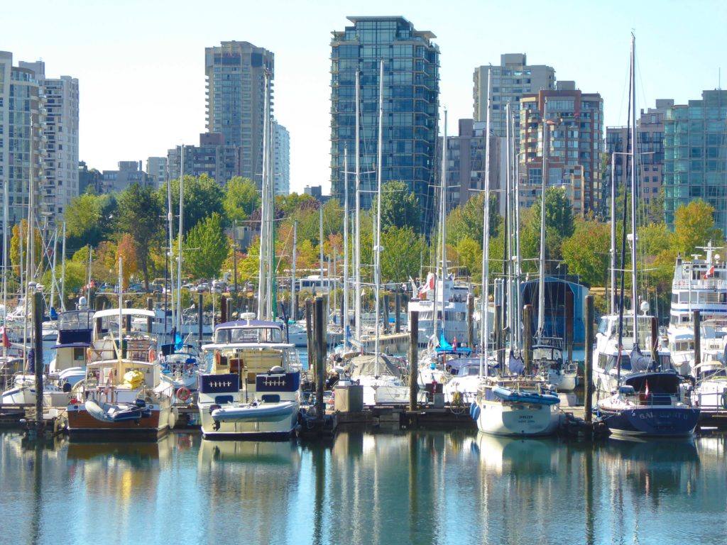 Boats and Buildings -- View from Vancouver Seawall