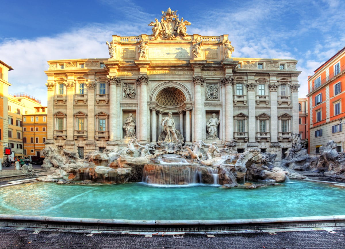 The Trevi Fountain versus its Las Vegas twin