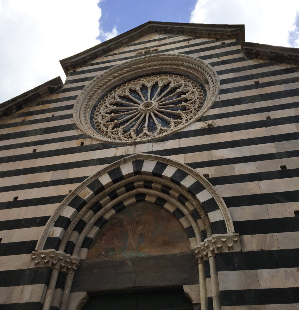 The Church of San Giovanni Battista in Monterosso al Mare Cinque Terre Italy