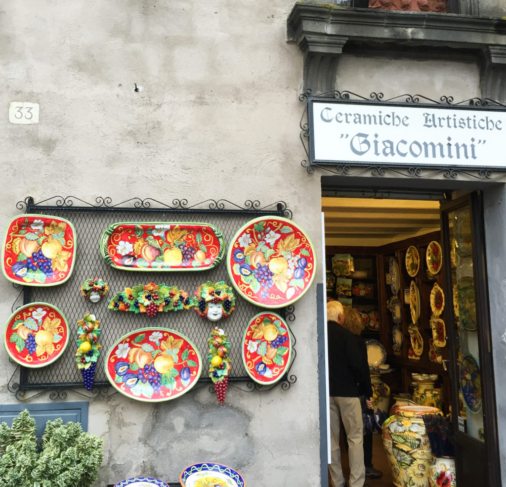 Ceramics Shop Piazza del Duomo Orvieto Italy