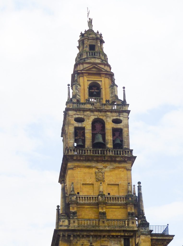 The bell tower at the Mezquita in Cordoba Spain