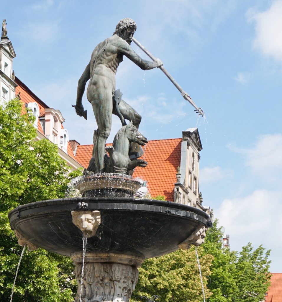 Fountain of Neptune Dlugi Targ Old Town Gdansk Poland