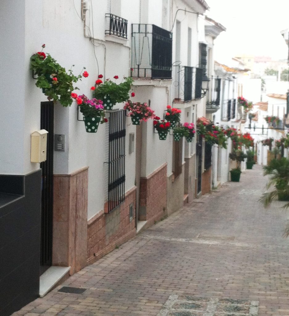 Walking the alleyways of Old Town Estepona in Spain