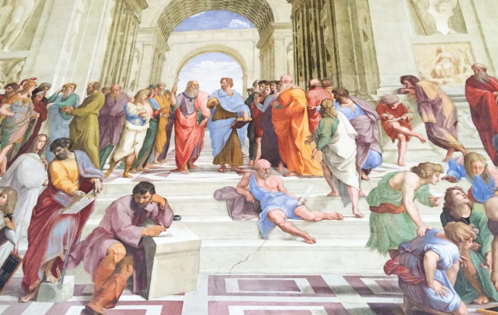 Raphael's School of Athens fresco Vatican Museums