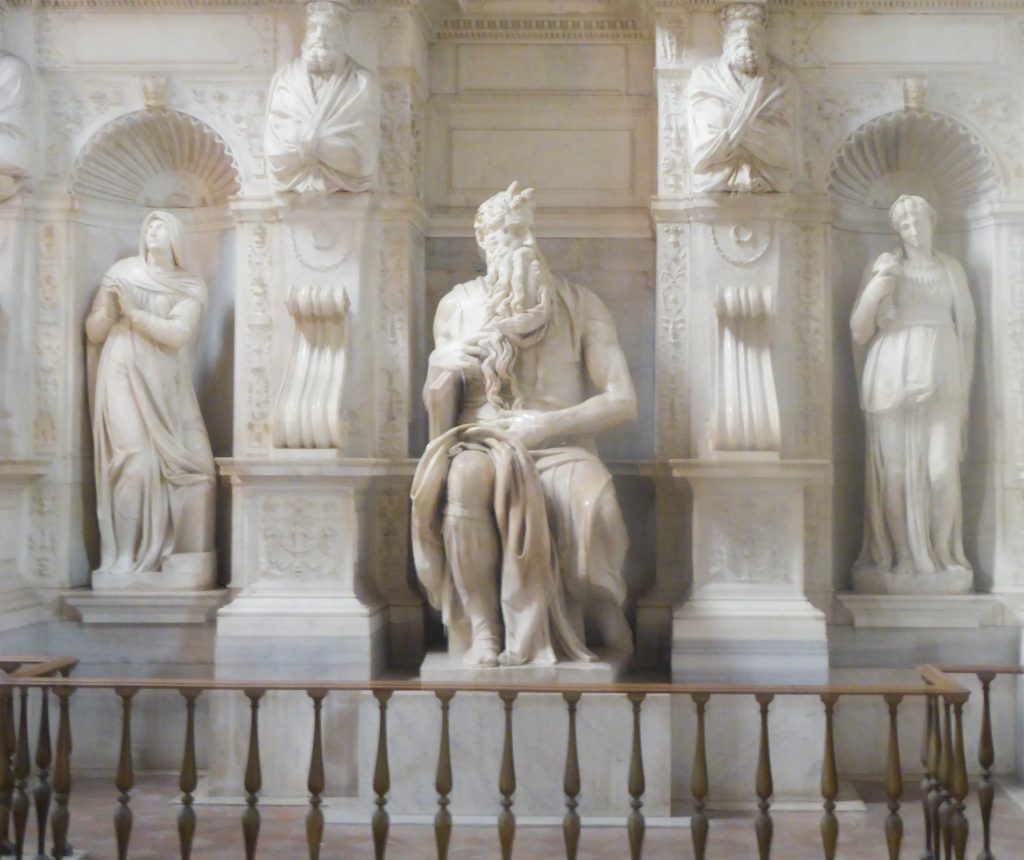 Admire the bearded horned Moses by Michelangelo; it's one of the best things to do in Rome!