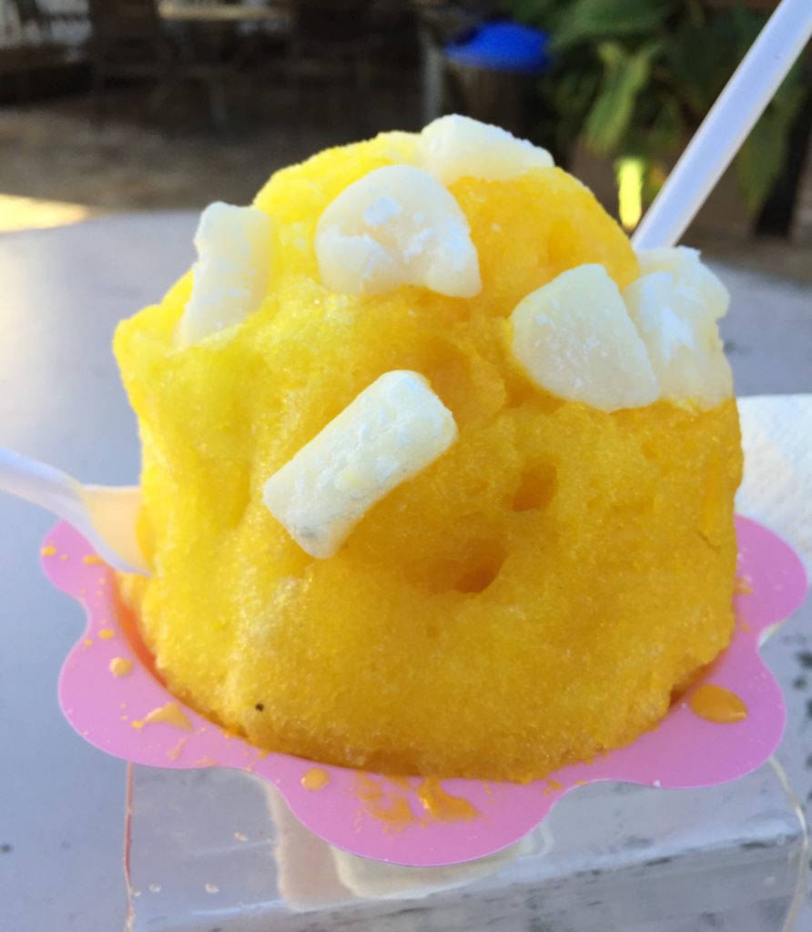 Eating shaved ice is a must-do when in Maui!