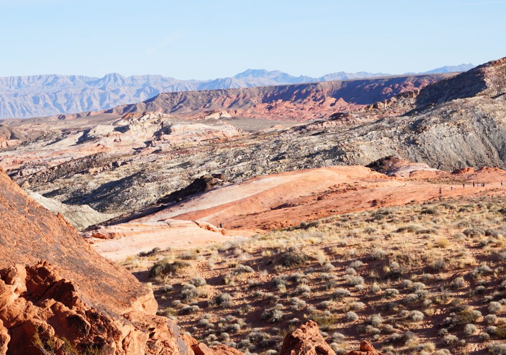 View from the Fire Wave Trail at Valley of Fire in Nevada