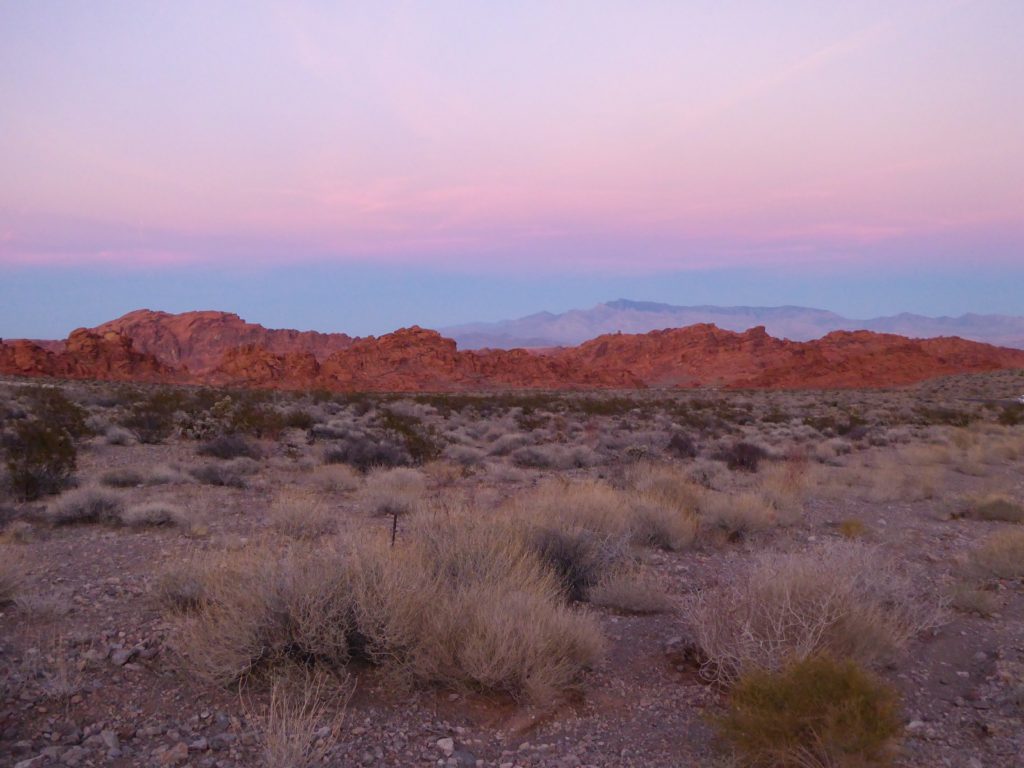 Sunset at Valley of Fire in Nevada
