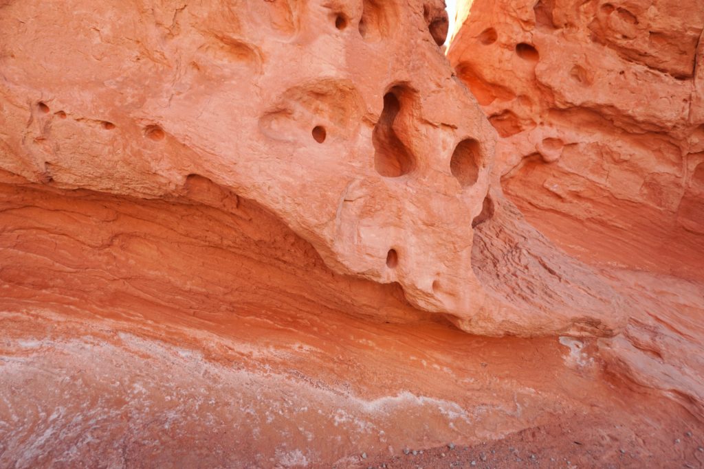 Close up of the red rock at Valley of Fire in Nevada