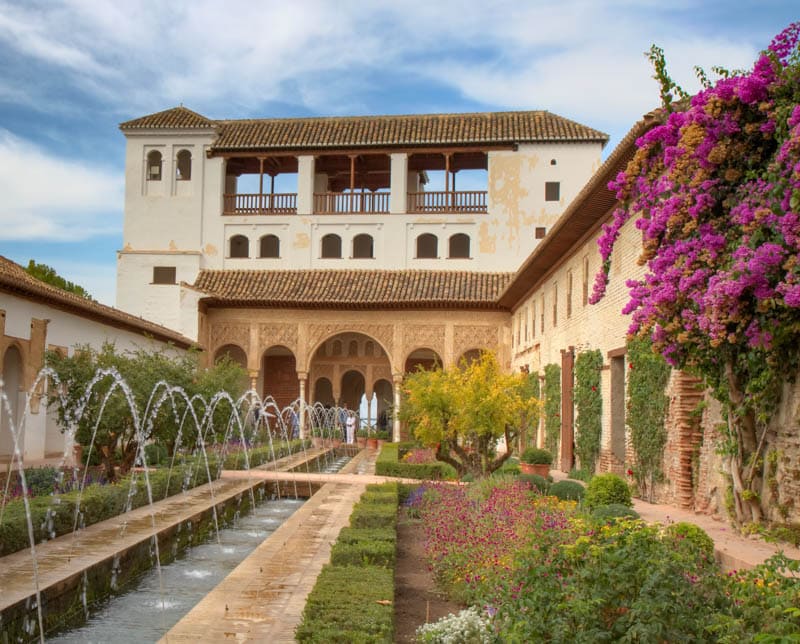 Generalife Gardens in Granada Spain