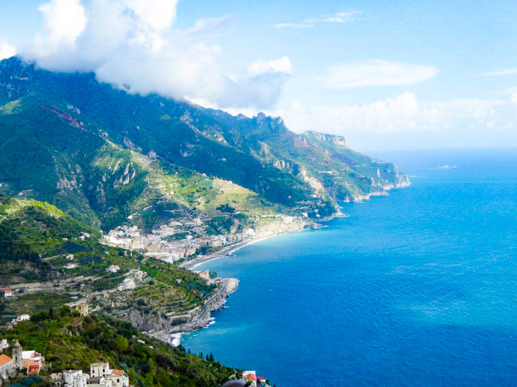 Views from Ravello on the Amalfi Coast of Italy
