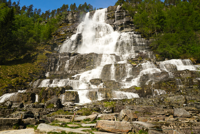 Waterfall near Eidfjord Norway