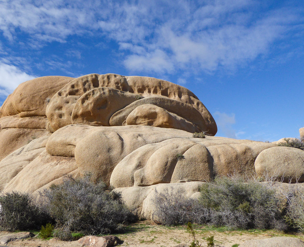 Large boulder in Joshua Tree National Park, California, USA