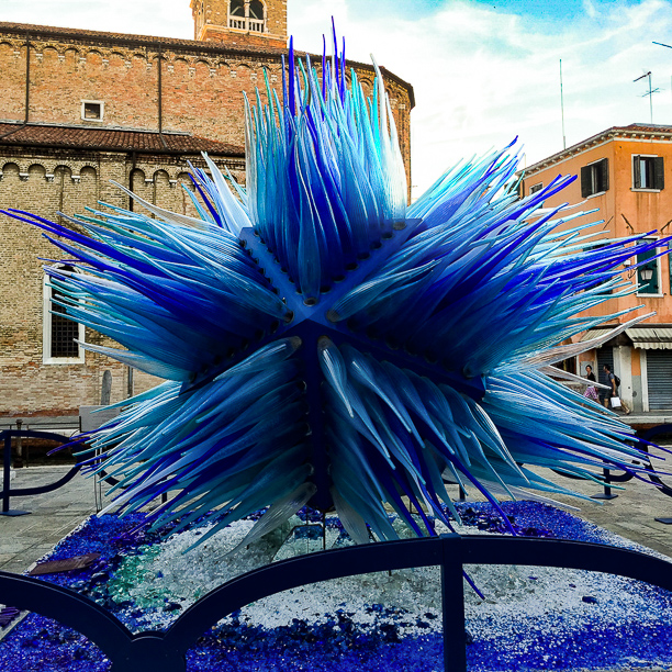 The Comet Glass Star sculpture in Murano, Italy is a must see!