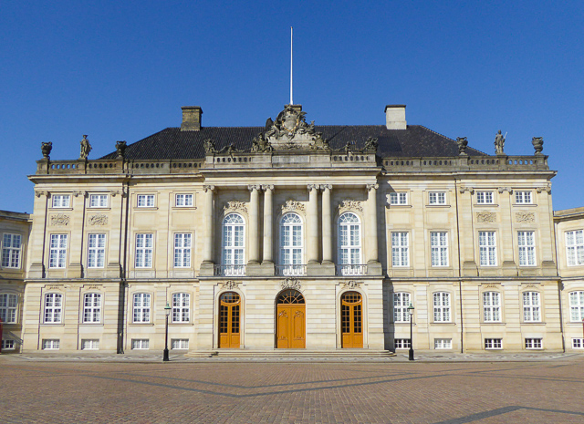 Amalienborg Palace Square Copenhagen Denmark