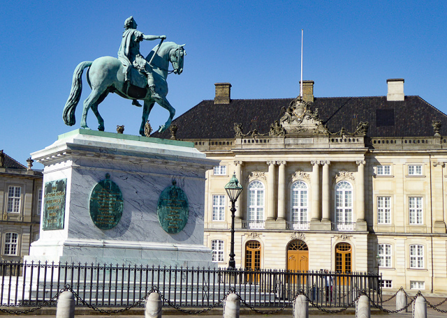 Amalienborg Palace Square Copenhagen Denmark