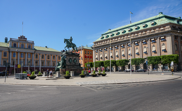 Beautiful architecture in Stockholm, Sweden