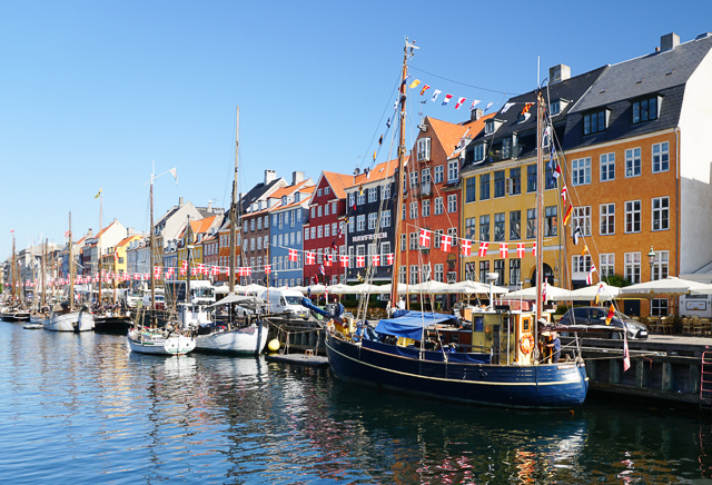 Nyhavn in Copenhagen Denmark