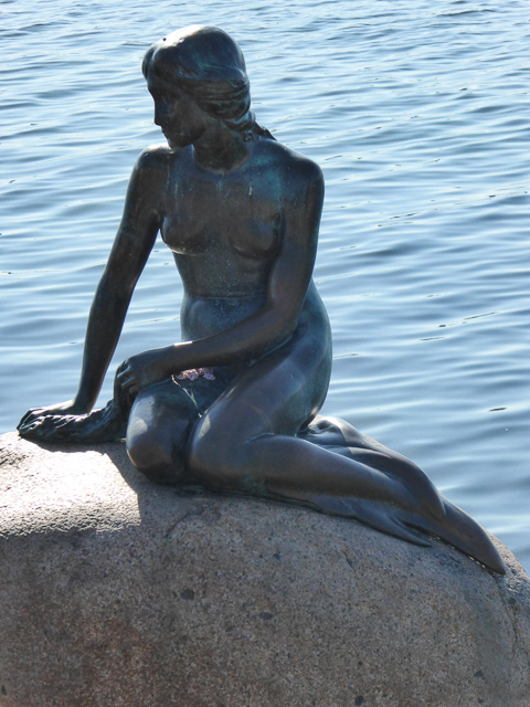 Statue of the Little Mermaid in Copenhagen, Denmark