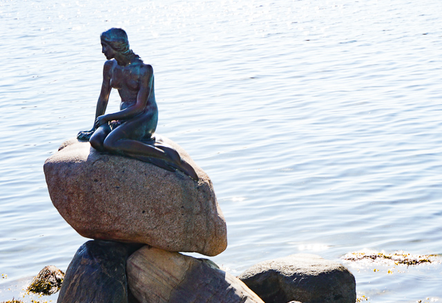 The statue of the Little Mermaid is one of Copenhagen's top attractions