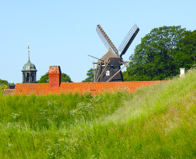 Windmill at Kastallet in Copenhagen, Denmark