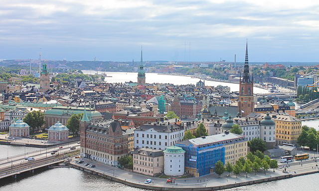 View from the City Hall tower, Stockholm, Sweden