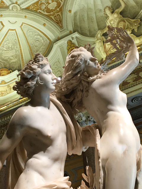 Apollo and Daphne by Bernini at the Borghese Gallery in Rome, Italy