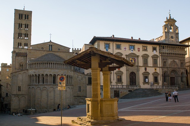 Piazza Grande Arezzo Tuscany Italy
