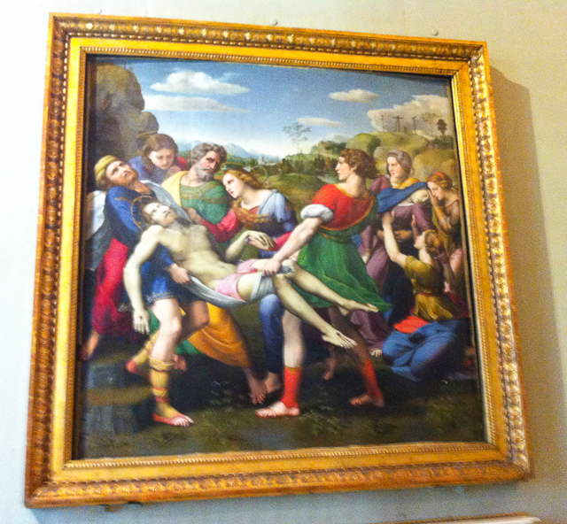 The Deposition by Raphael at the Borghese Gallery in Rome