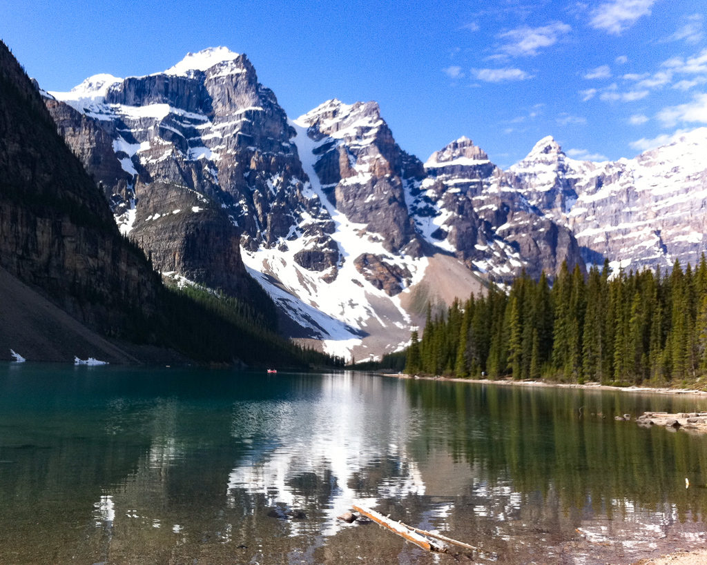 Moraine Lake is a must visit in Banff National Park!