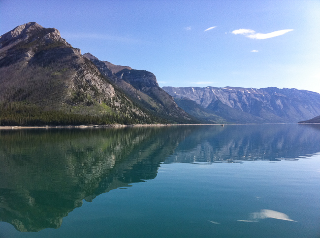 Lake Minnewanka in Banff National Park Canada