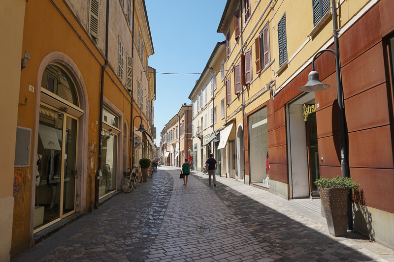 A pretty street in Ravenna, Italy