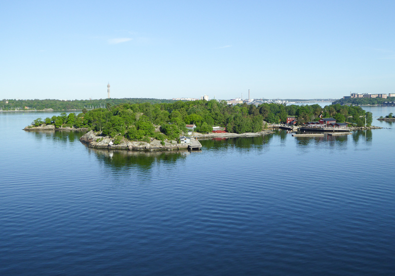 Small islet is Stockholm archipelago