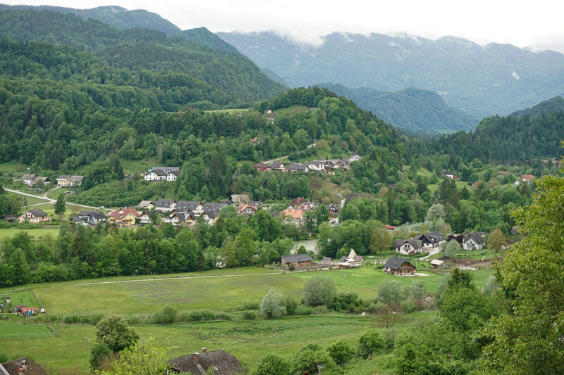Beautiful views from Radovljica in Slovenia