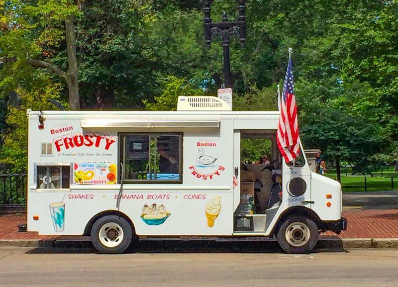 Boston Frosty Truck at Boston Public Garden