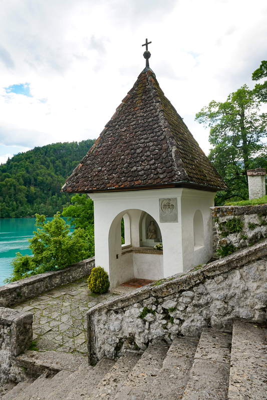 Steps Leading up to the Church on Bled Island Slovenia