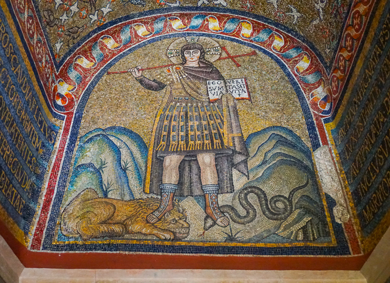 Jesus as a Warrior Chapel of Sant Andrea Ravenna Italy