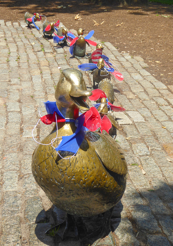 Make Way for Ducklings Statue Boston