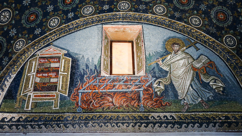 Mosiac in Mausoleum of Gall Placidia, Ravenna, Italy