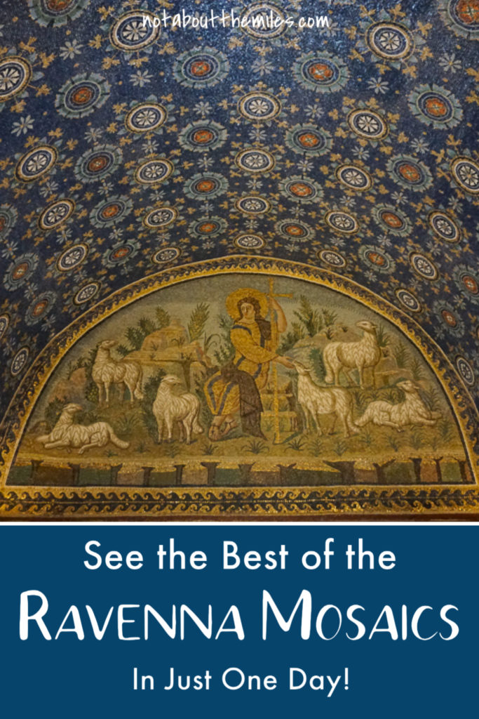 Visit Ravenna in Italy to see the best-of-the-West mosaic art! From late Roman to Byzantine mosaics, you can see the best of the Ravenna mosaics in just one day! 