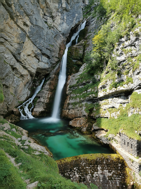 Visiting the Savica Waterfall is one of the best things to do at Lake Bohinj, Slovenia