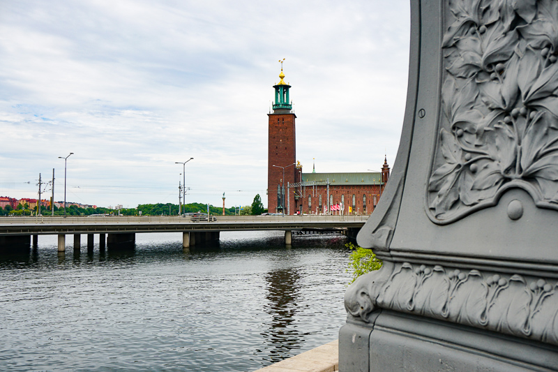 Stockholm City Hall from across the water