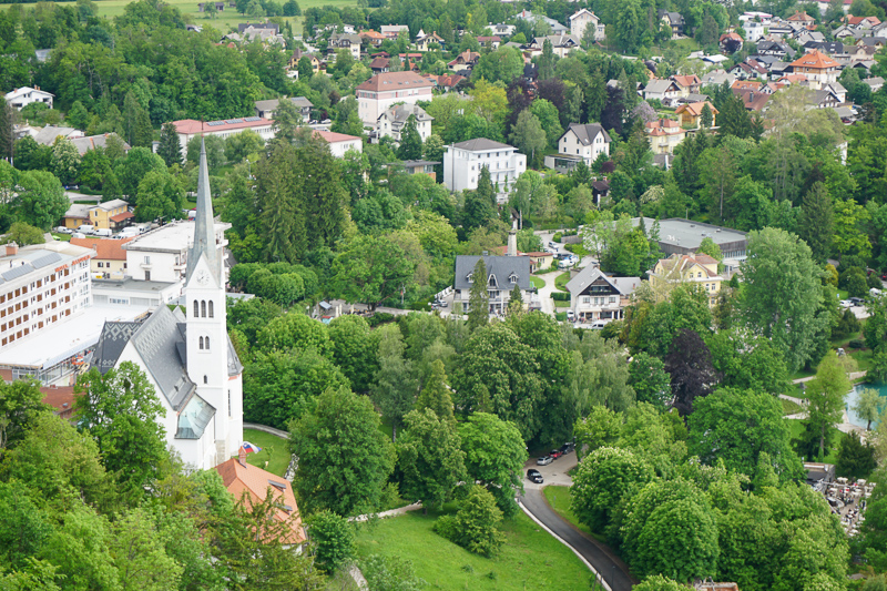 View from Bled Castle Slovenia