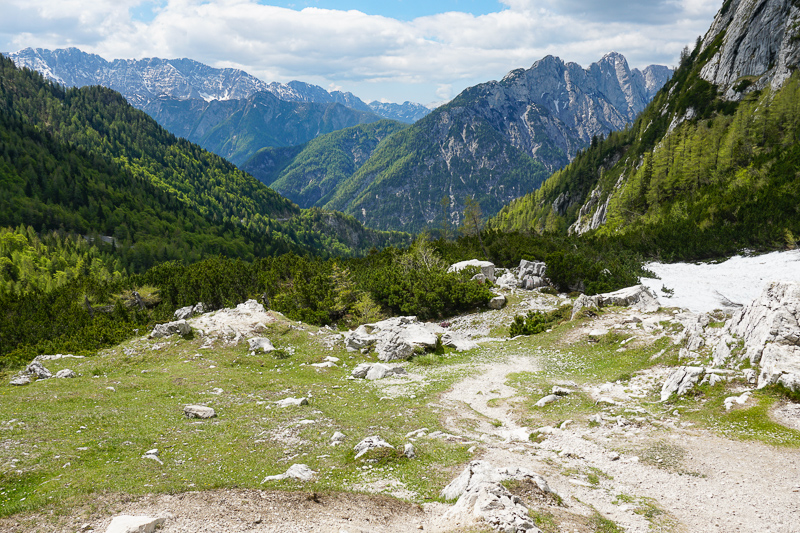 View from Vrsic Pass Slovenia