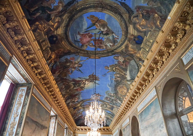 A Ceiling at Drottningholm Palace in Sweden
