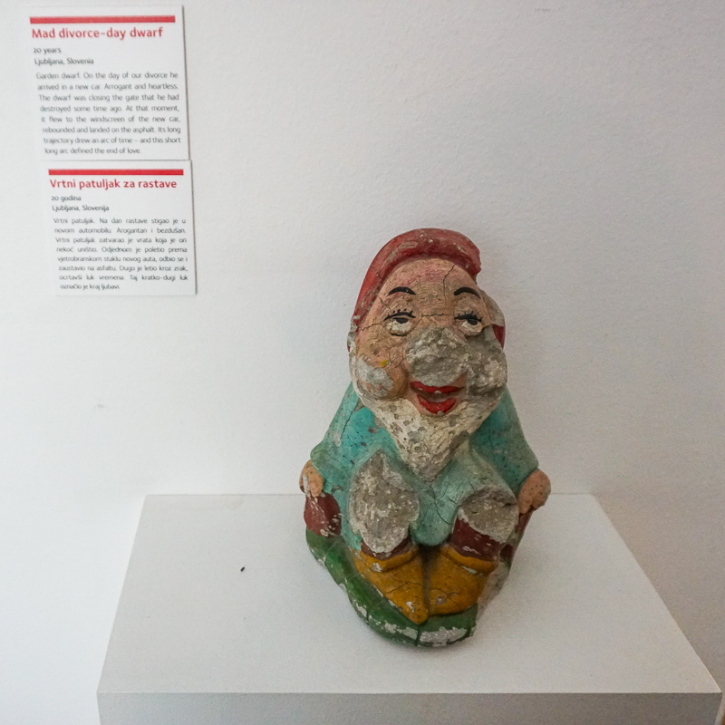 Exhibit Museum of Brokenships Zagreb