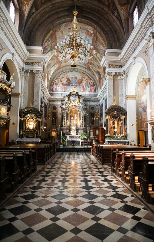 Interior Franciscan Church Ljubljana